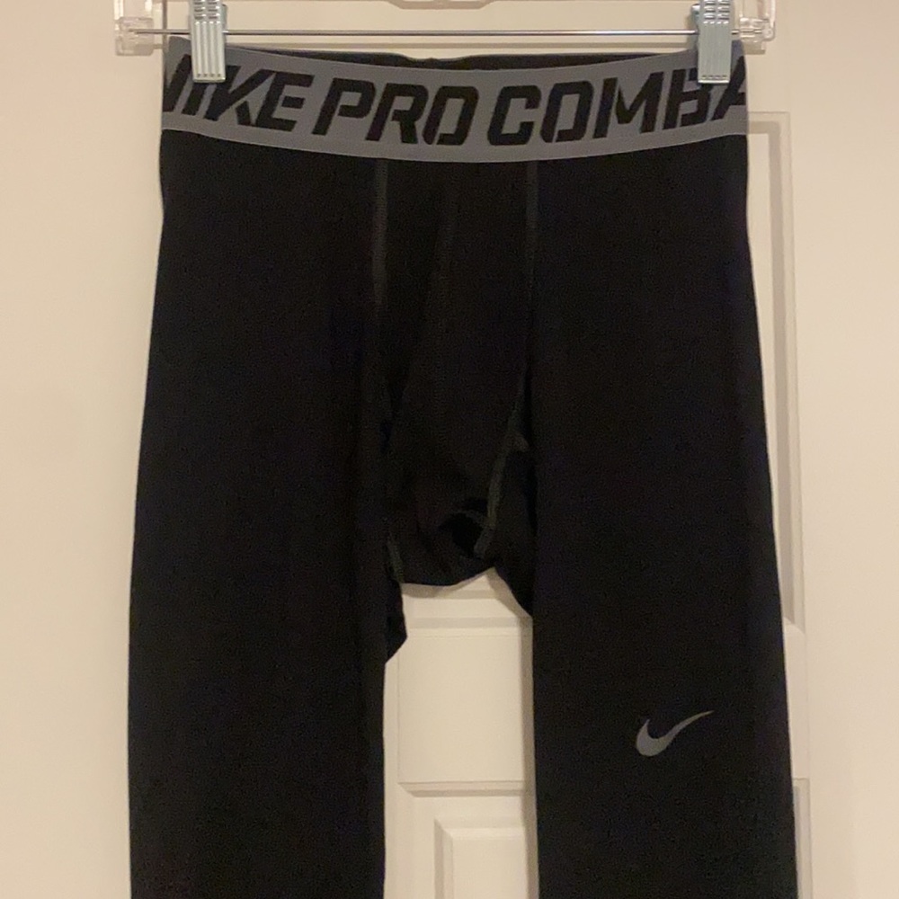 Nike Pro Combat Athletic Compression Leggings - image 2